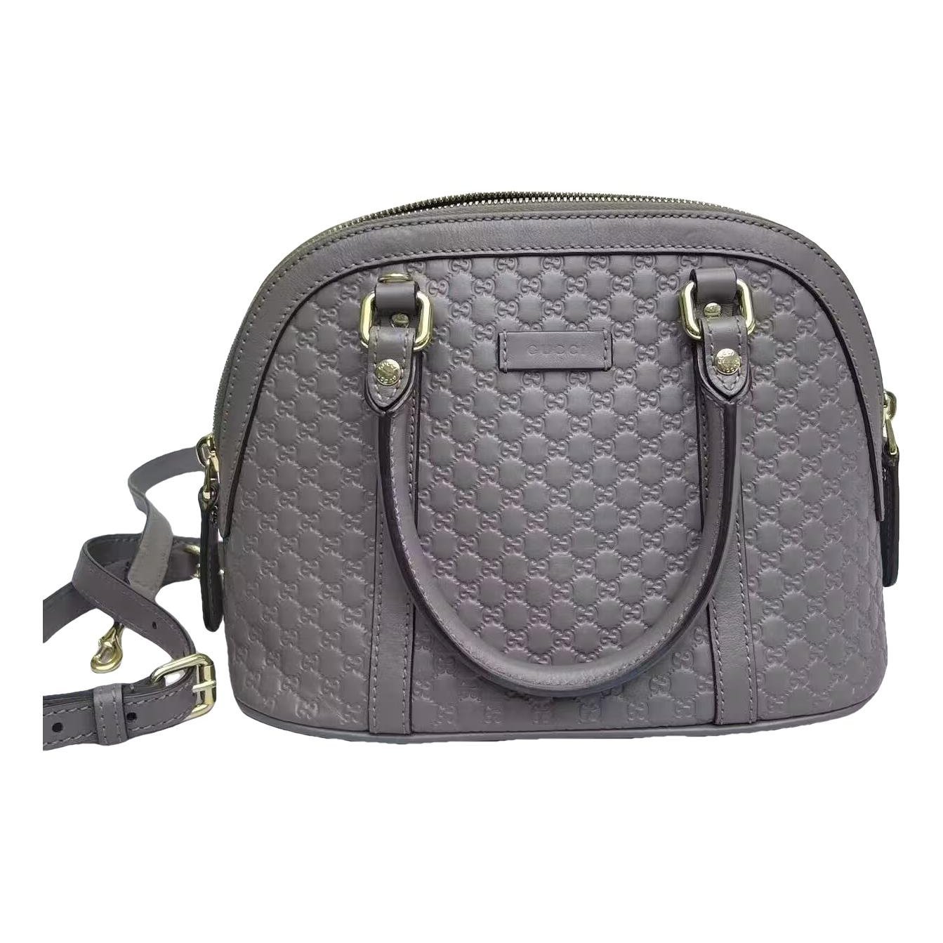 Dôme leather handbag