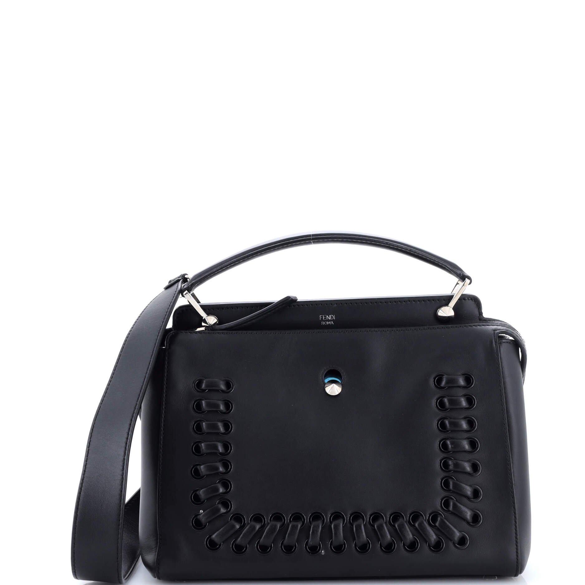 DotCom Convertible Satchel Whipstitch Leather Medium