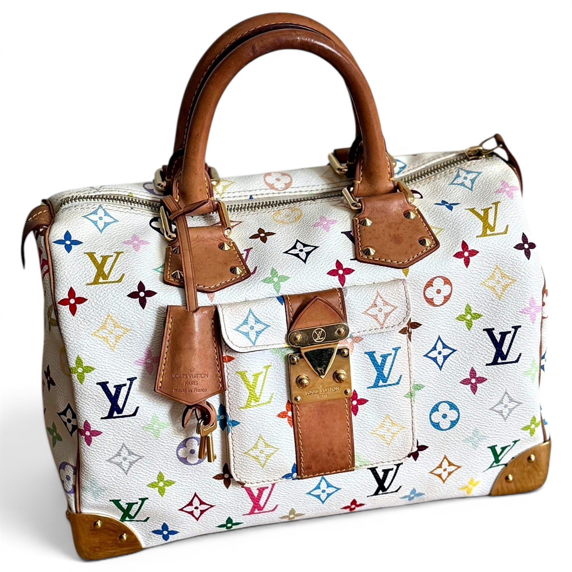 Speedy leather handbag