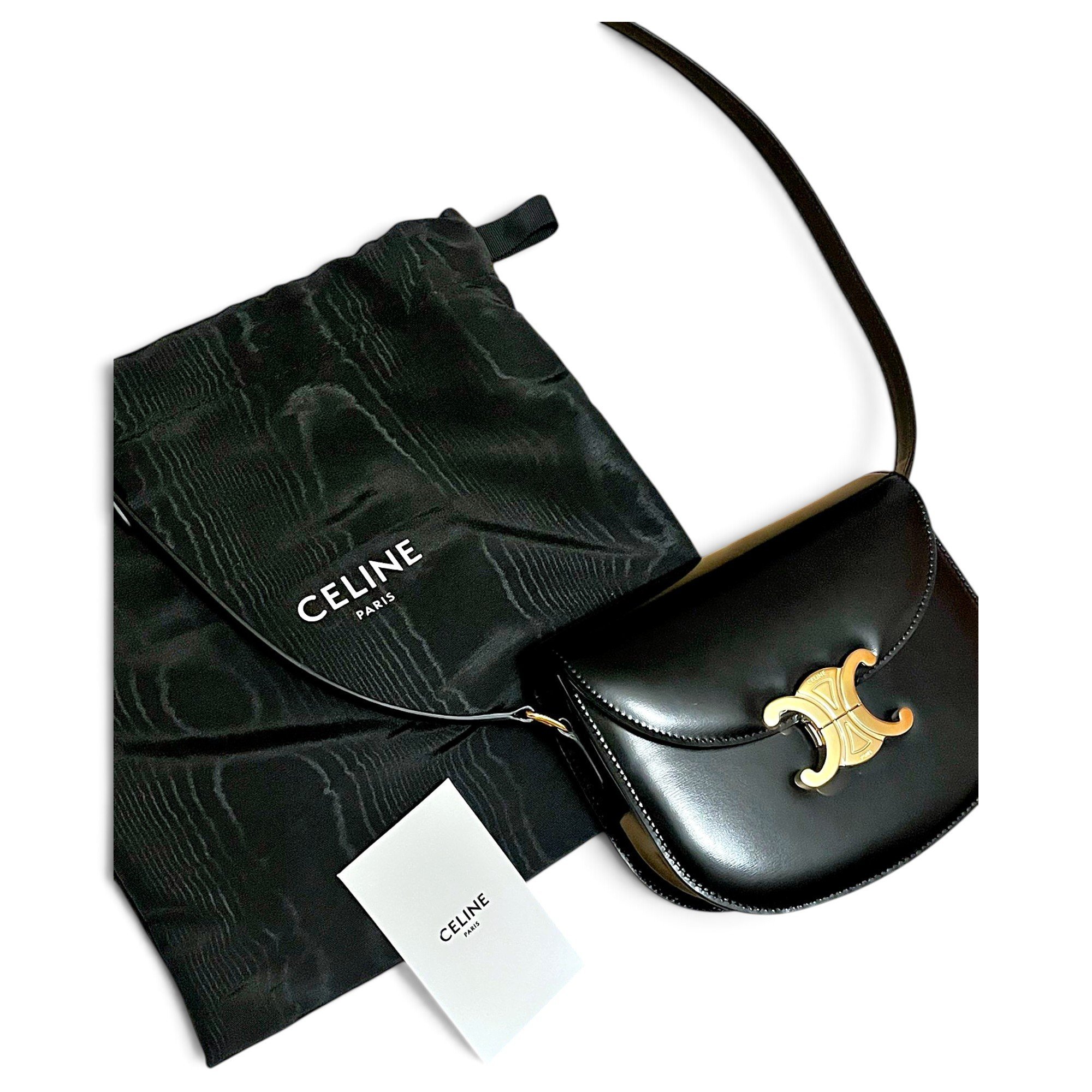 Triomphe leather handbag