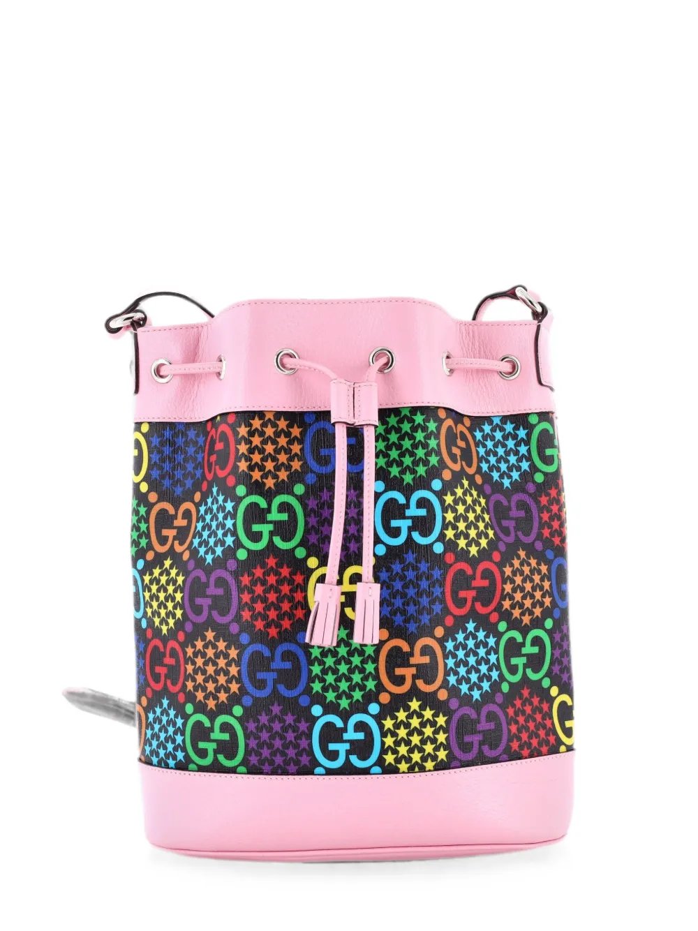 Psychedelic Print GG Coated Canvas Medium bucket bag