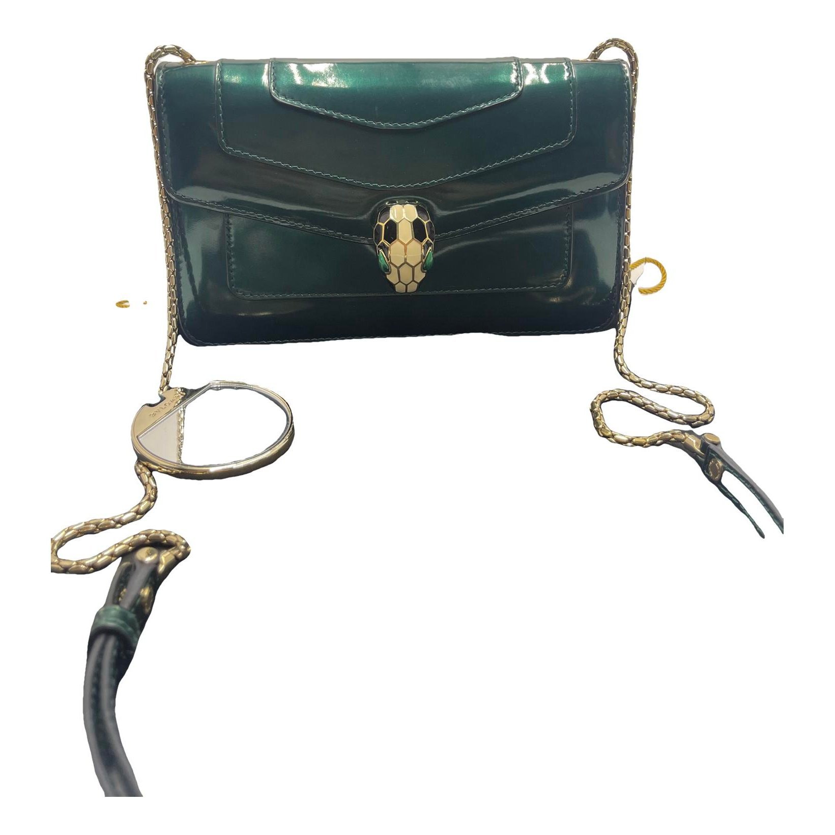 Serpenti leather handbag