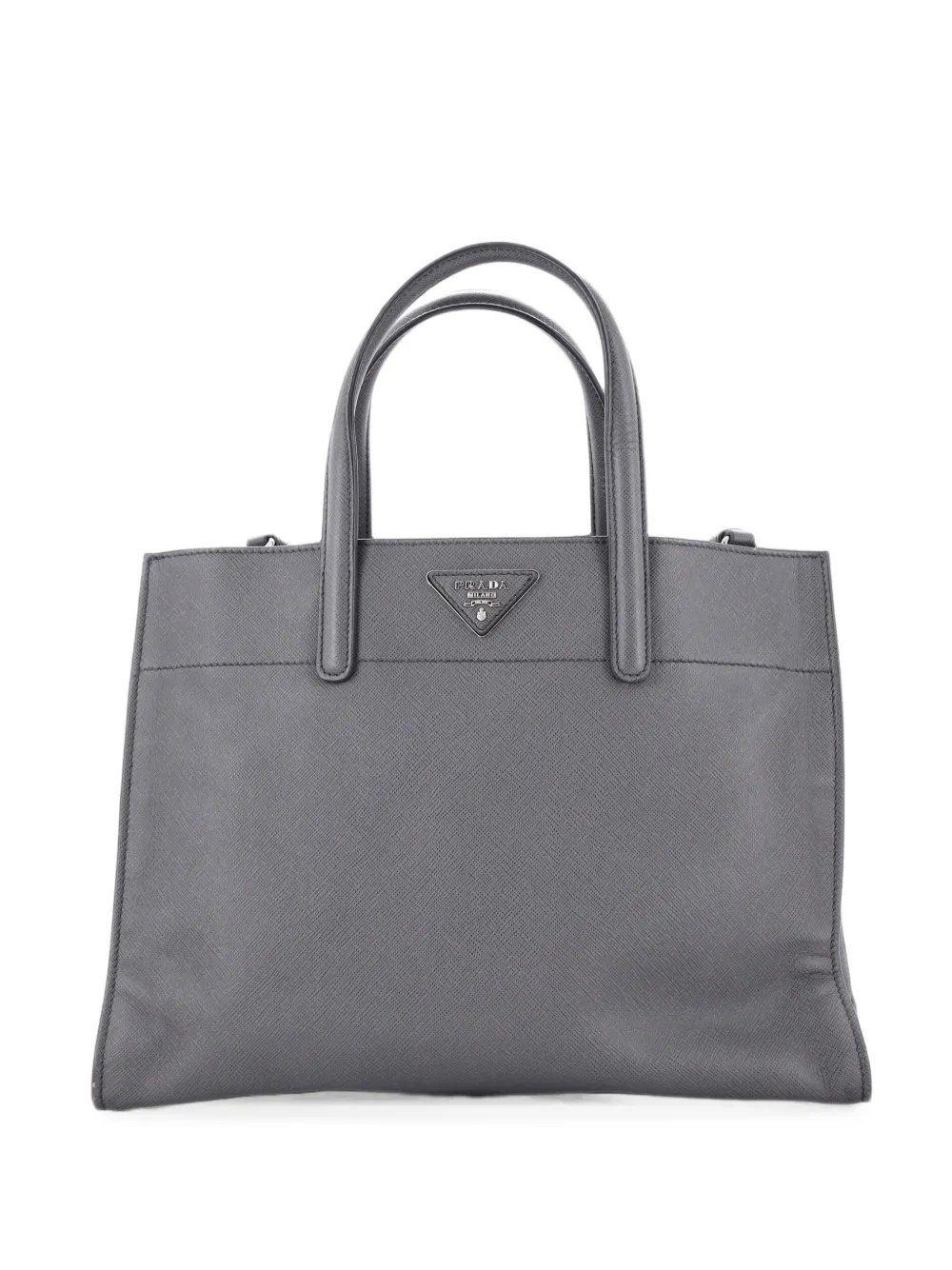 Soft Triple Pocket Convertible Saffiano Leather tote bag