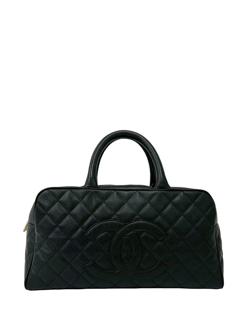 2005-2006 Large CC Quilted Caviar Bowler Bag handbag