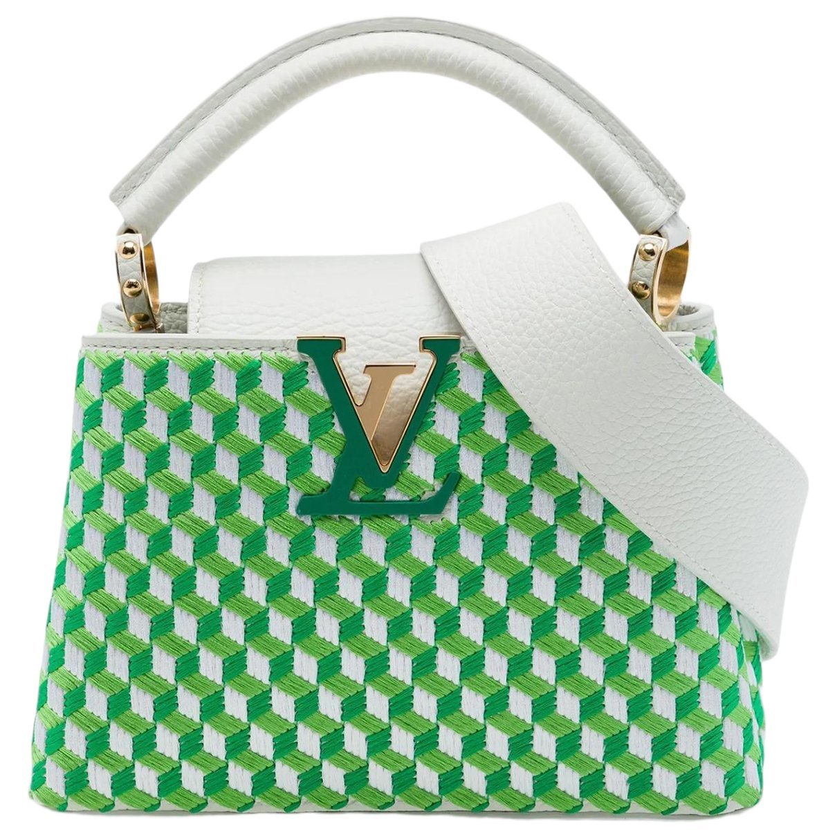 Capucines leather satchel
