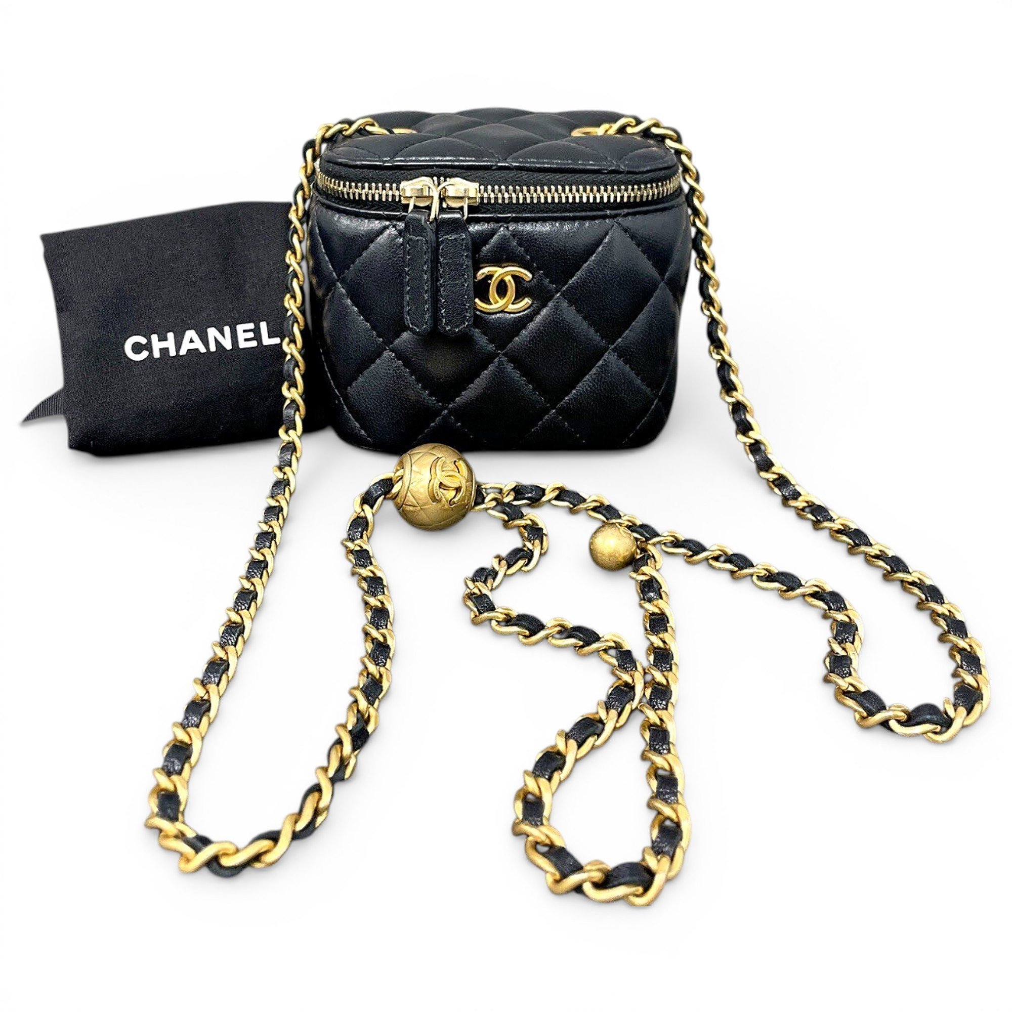 Trendy CC Vanity leather handbag