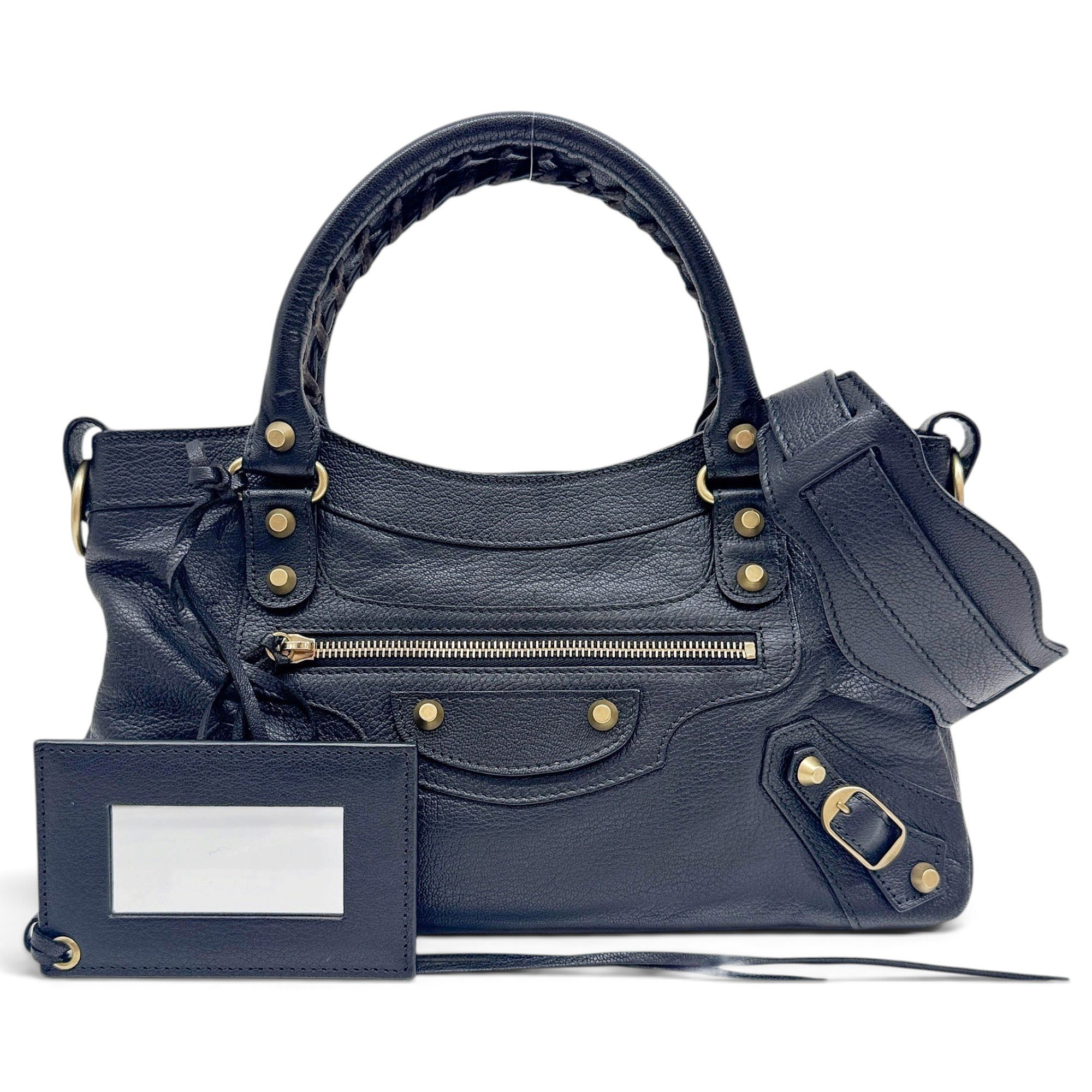 First leather handbag