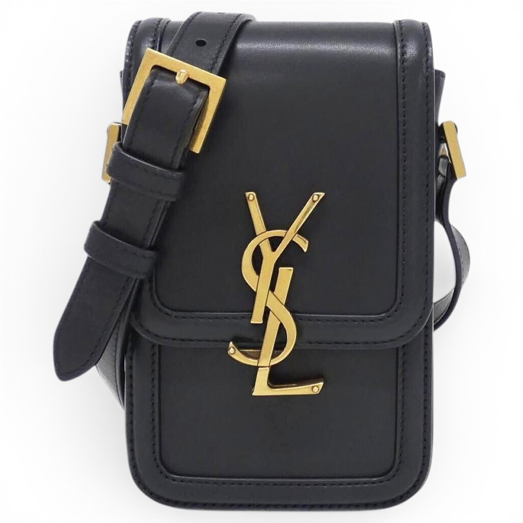 Solférino leather handbag