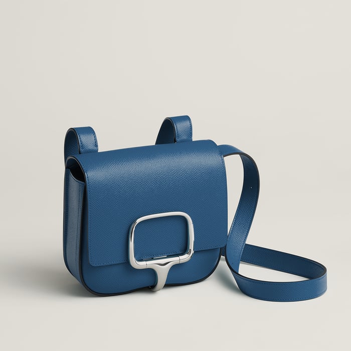 Bleu Tie Hermès Della Cavalleria Mini Bag II