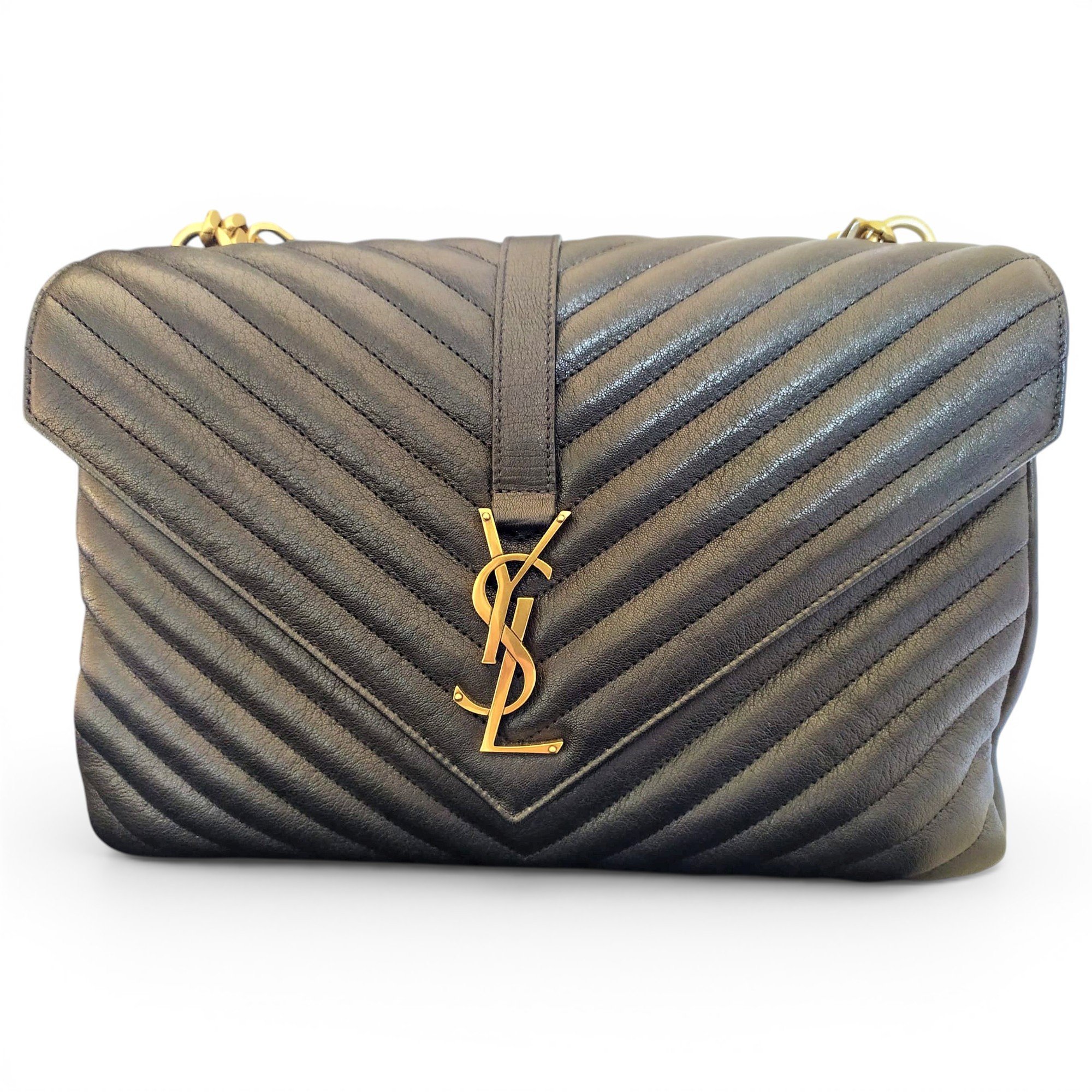 Collége monogramme leather handbag