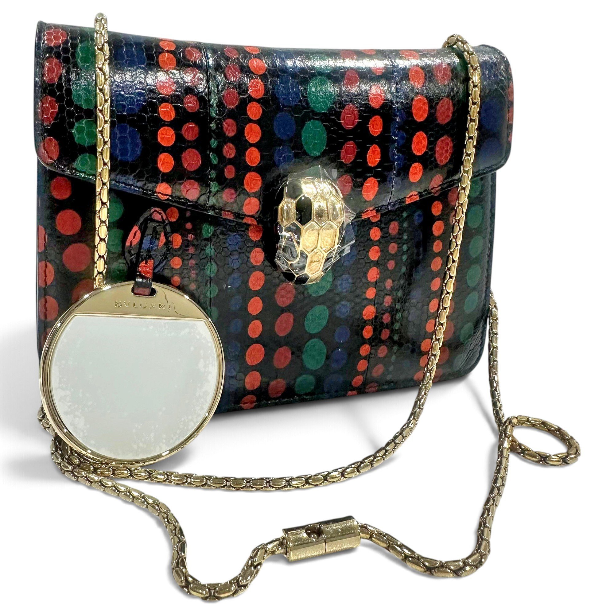 Bvlgari Serpenti leather handbag