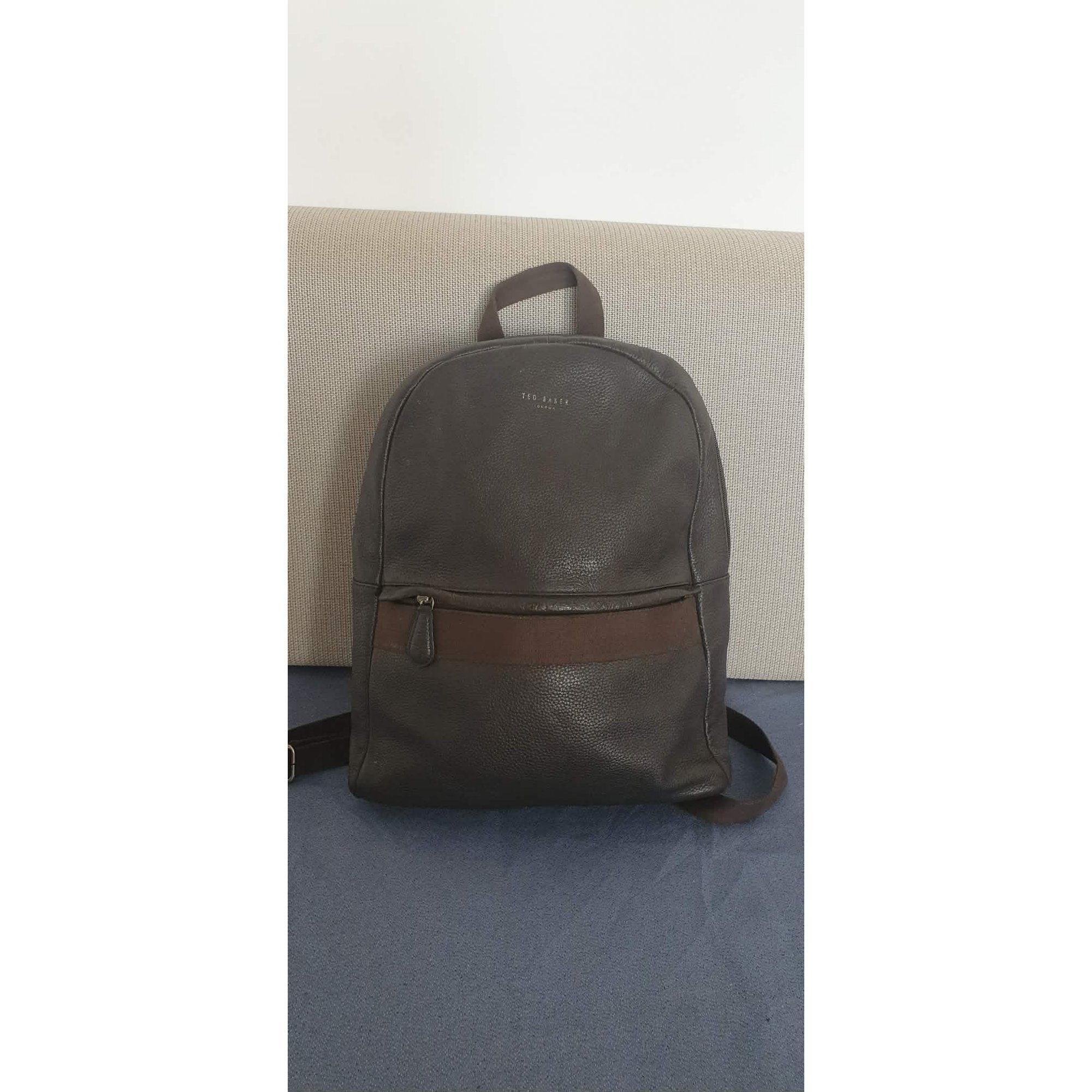 Leather backpack