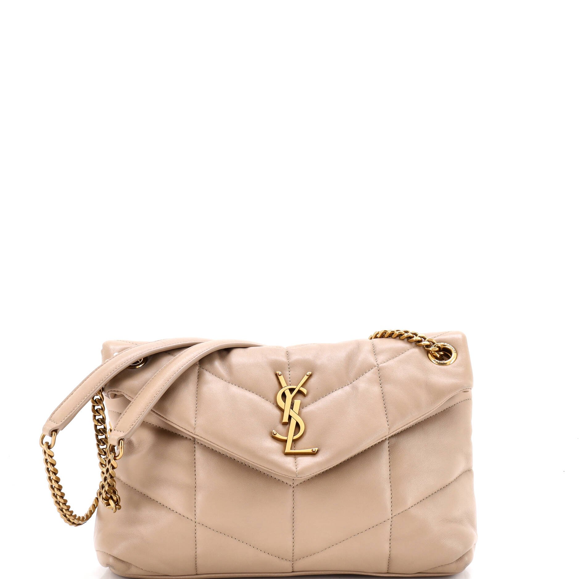Loulou Puffer Shoulder Bag Quilted Leather Small
