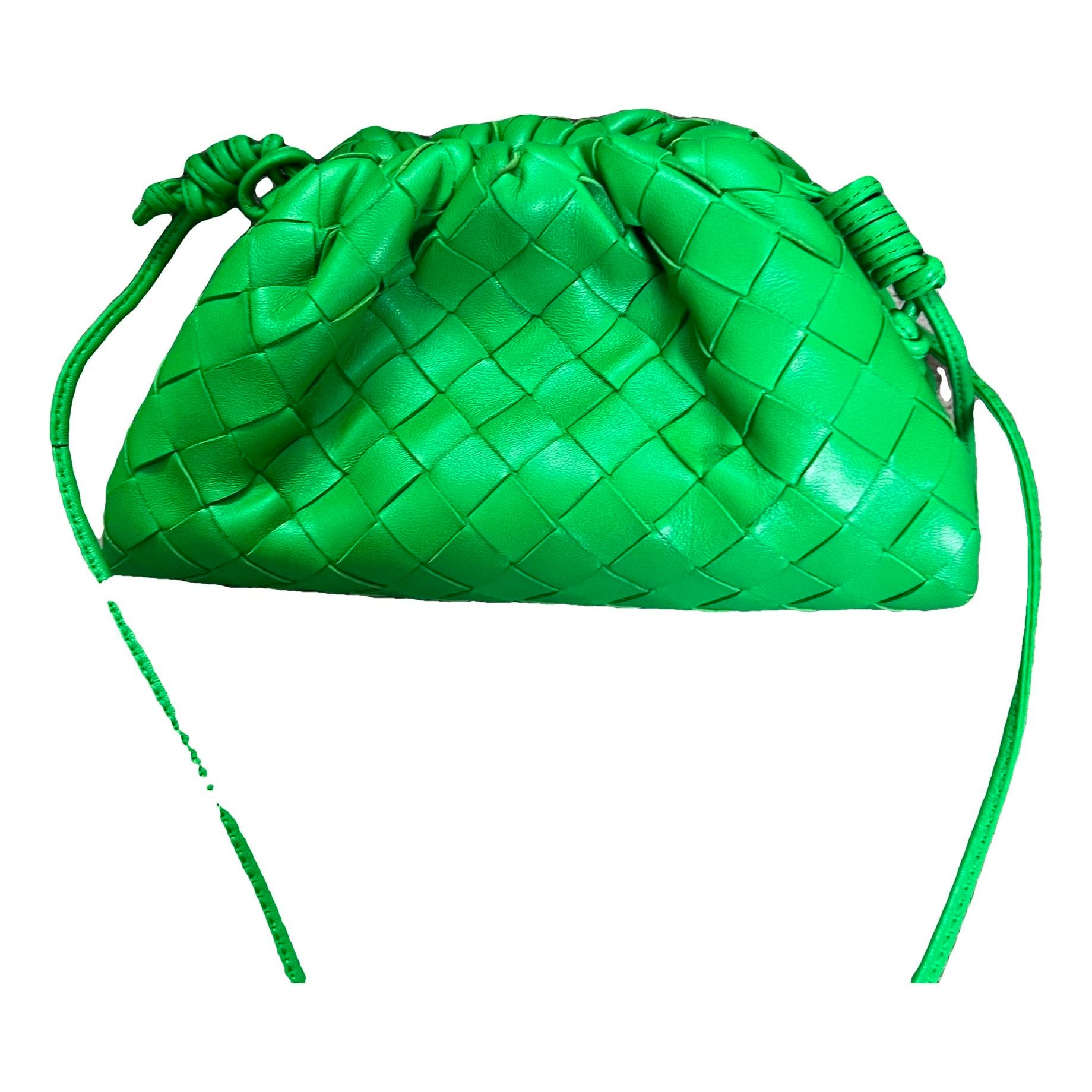 Pouch leather crossbody bag