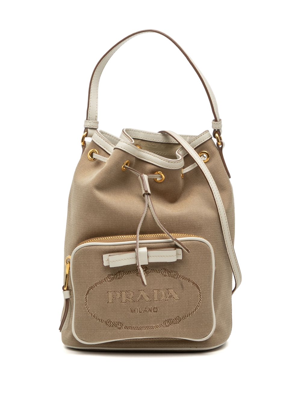 2010-2025 Canvas Canapa Logo Bow Drawstring Bucket Bag satchel