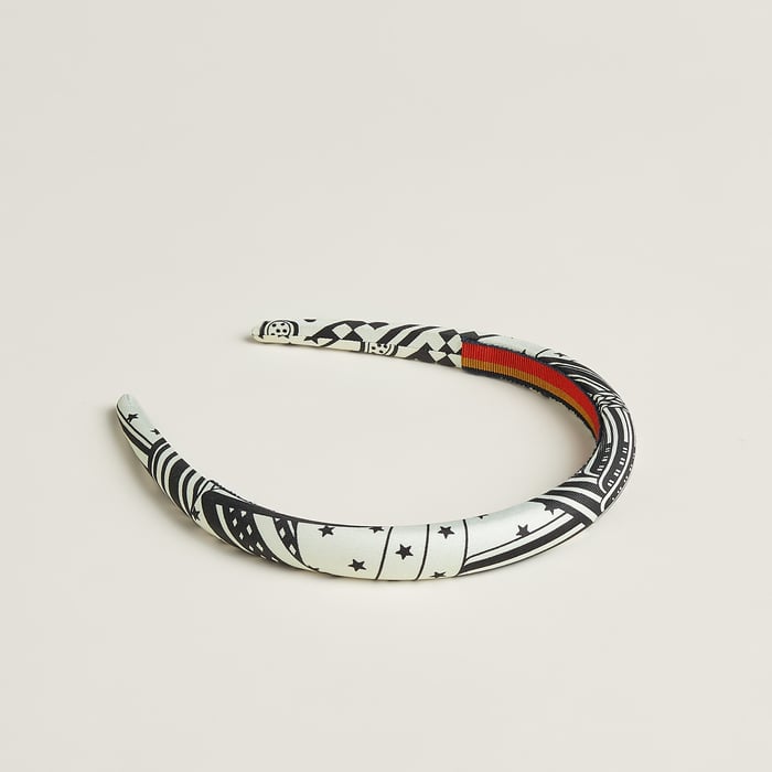 Noir "Sangles En Zigzag Bandana" Elsa Headband