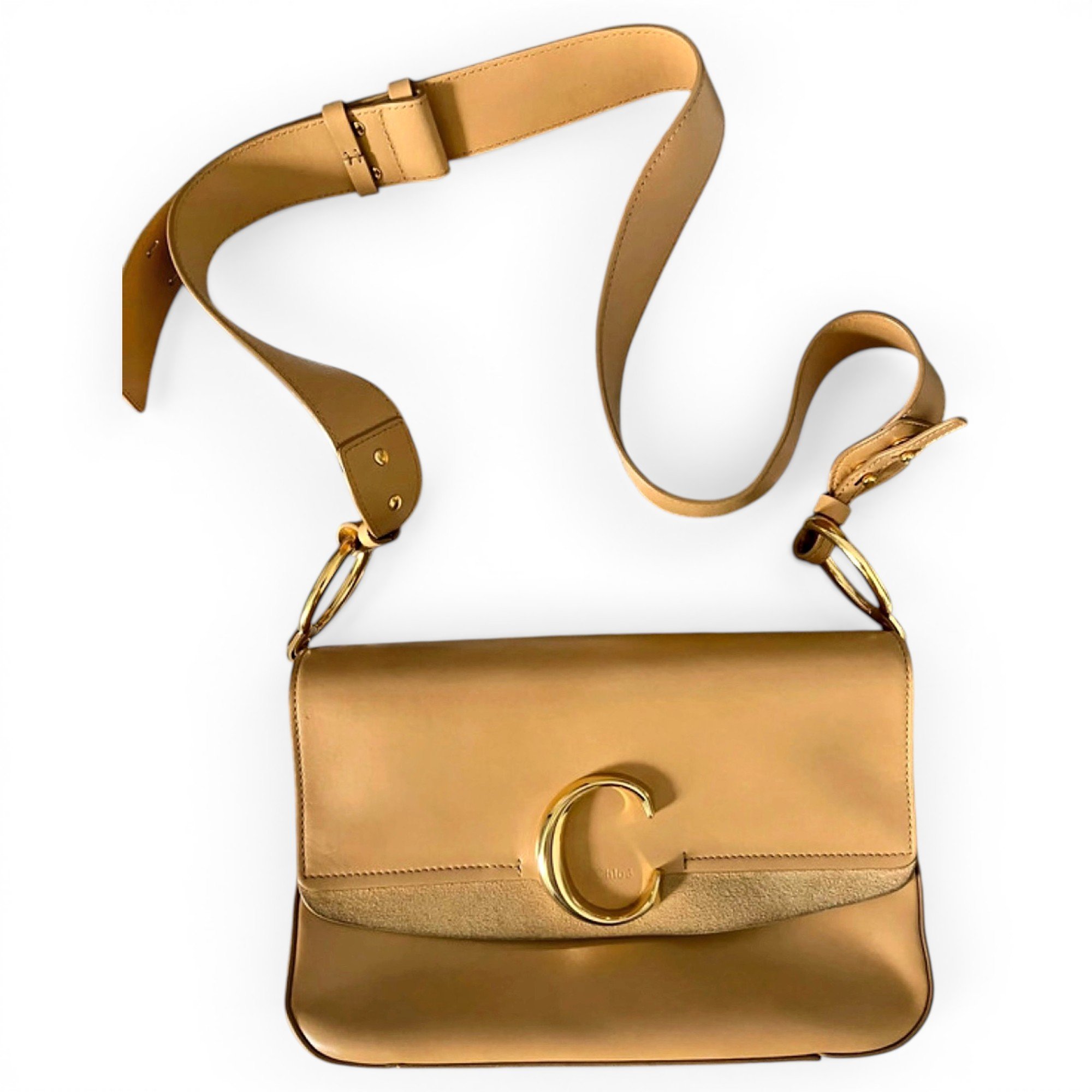 C leather handbag