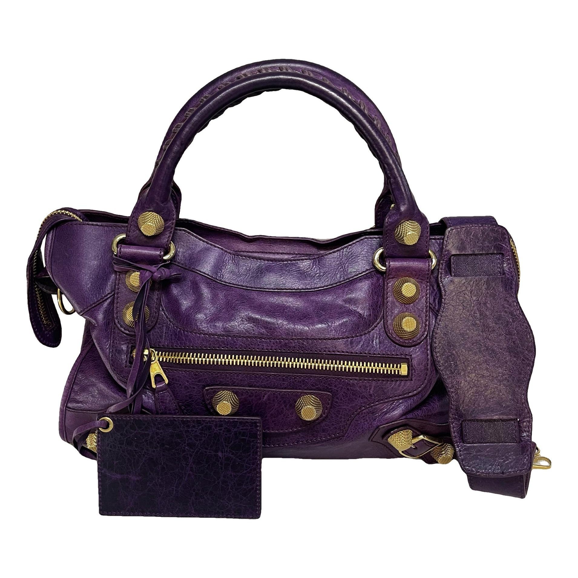 BALENCIAGA パープル ショルダーバッグ Balenciaga City Purple | BagUSeek