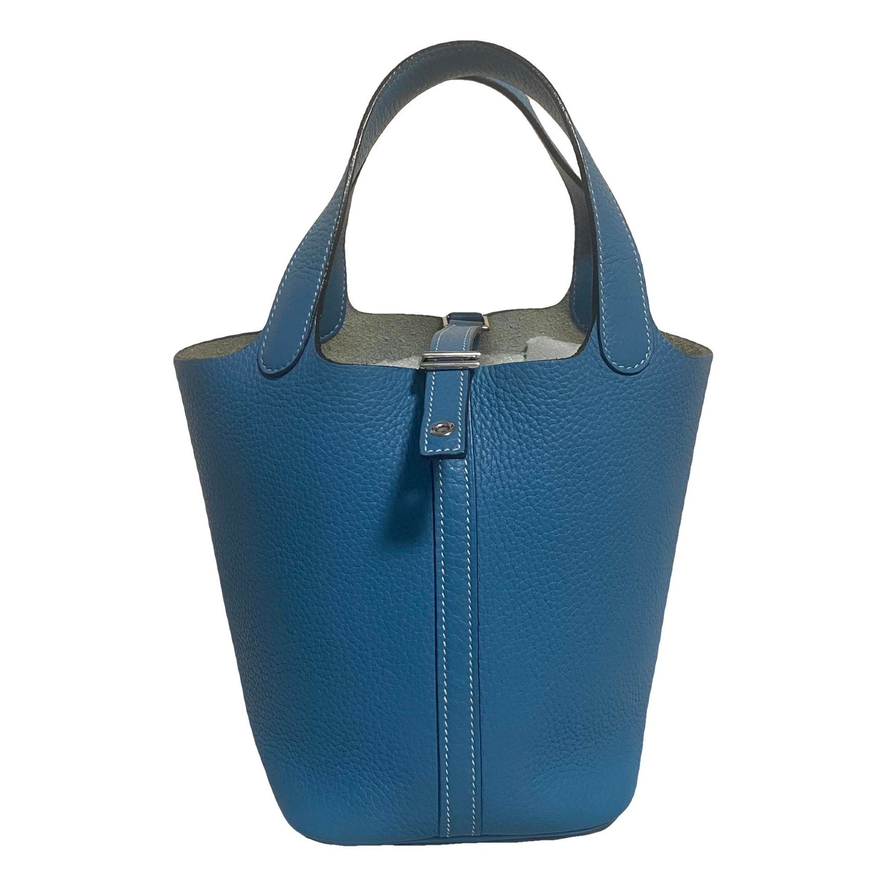 Picotin leather tote