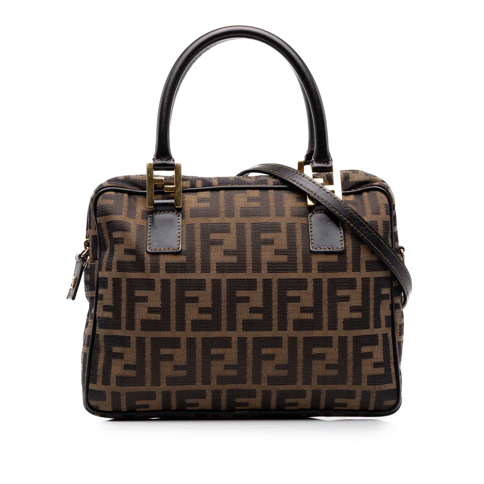 Pocket leather handbag