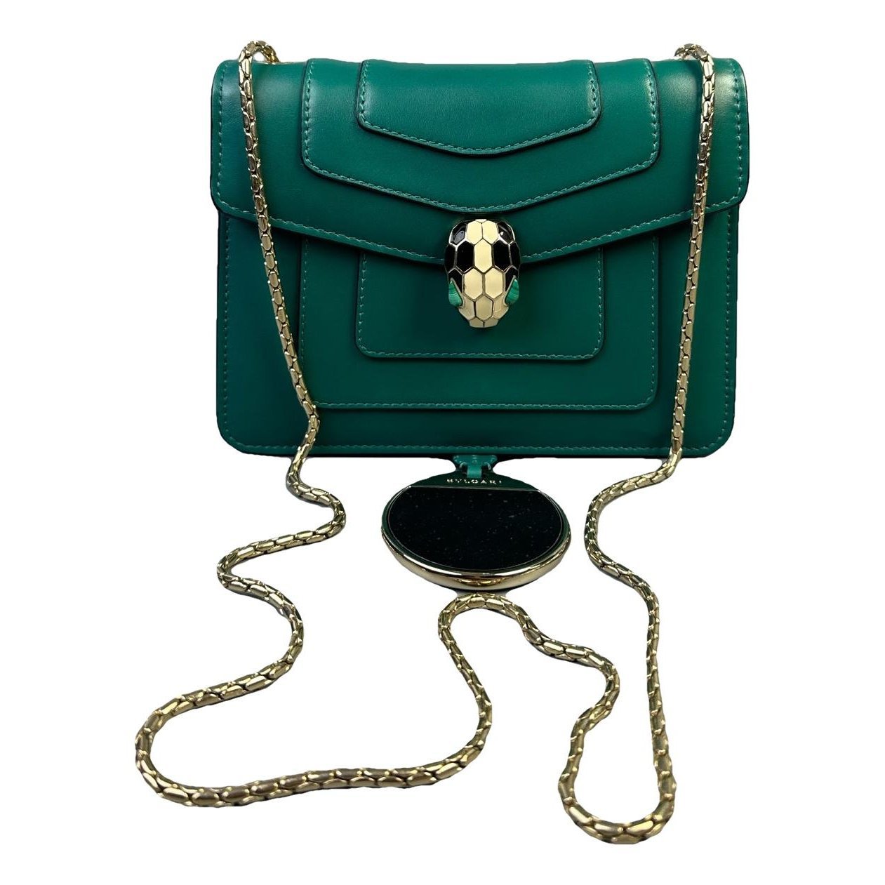 Serpenti leather handbag