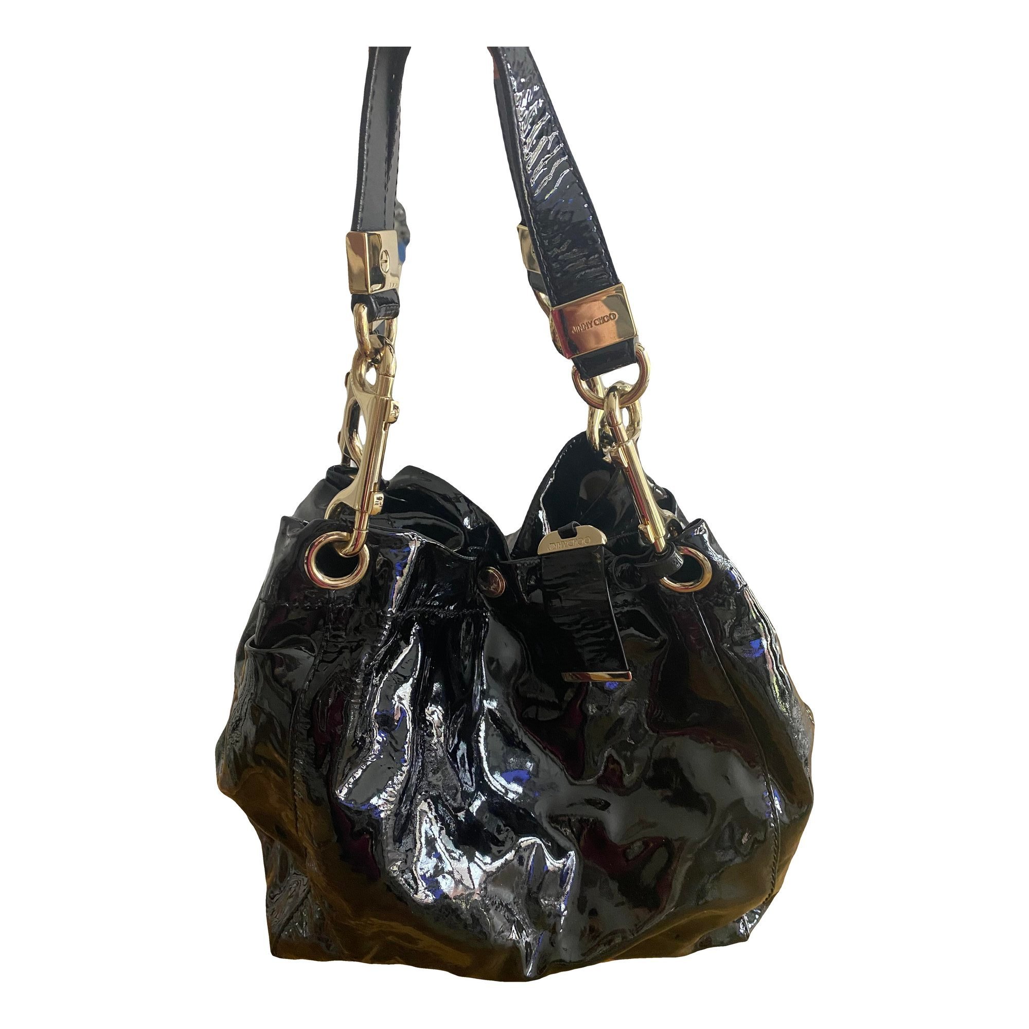 Patent leather handbag