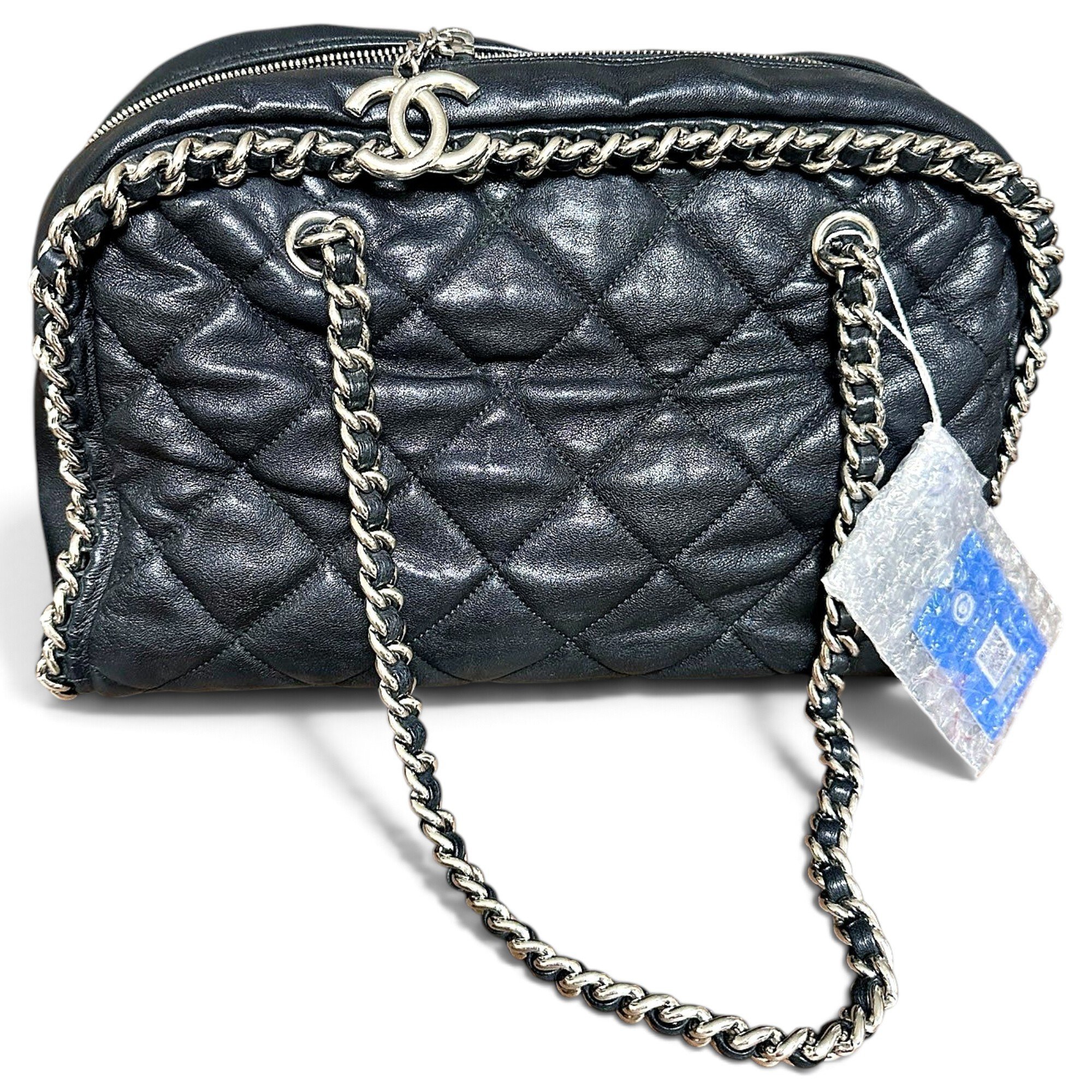 Leather bowling bag