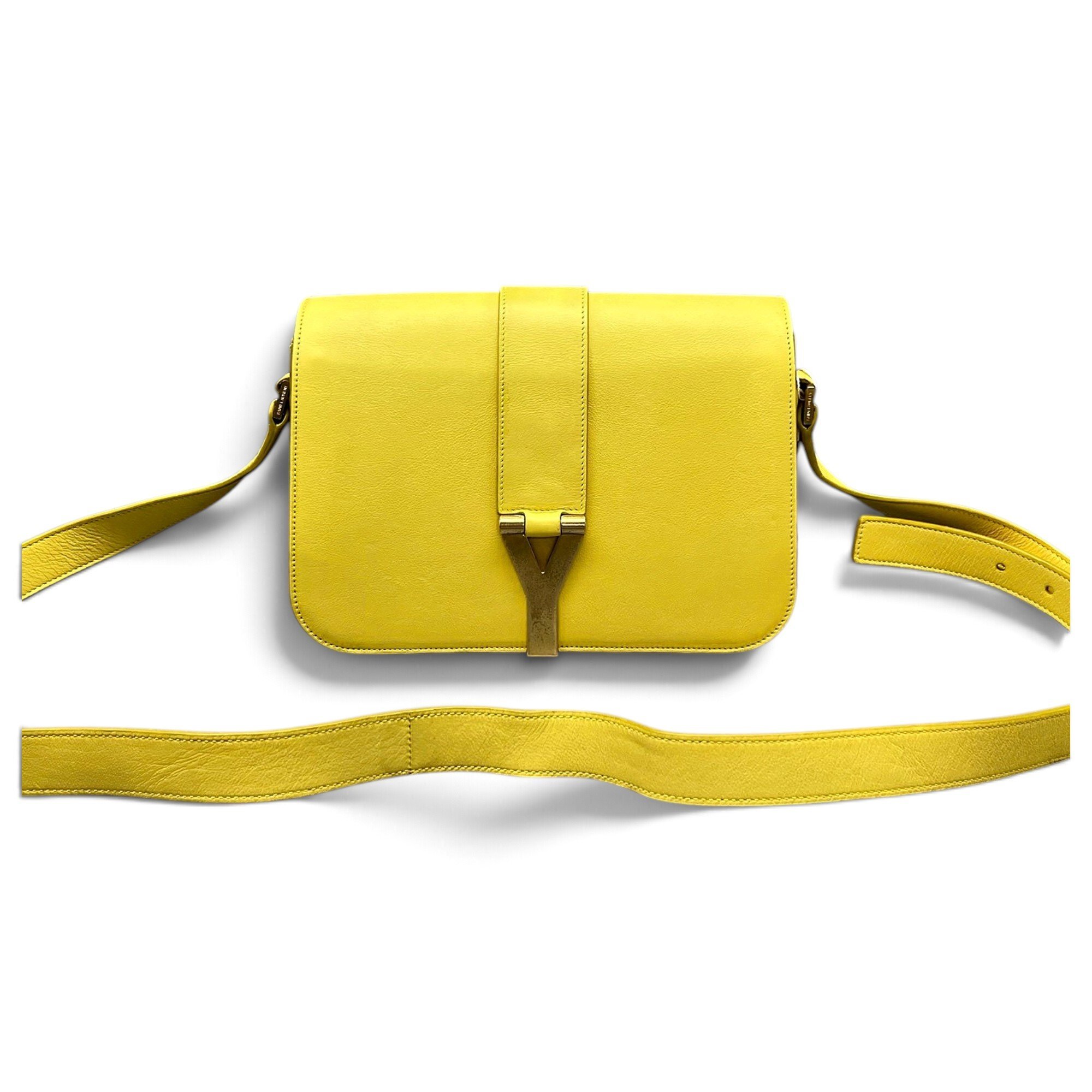 Y leather handbag