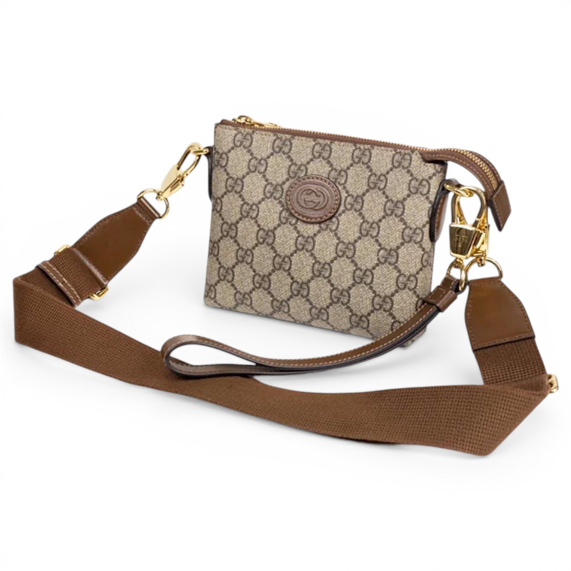 Ophidia leather crossbody bag