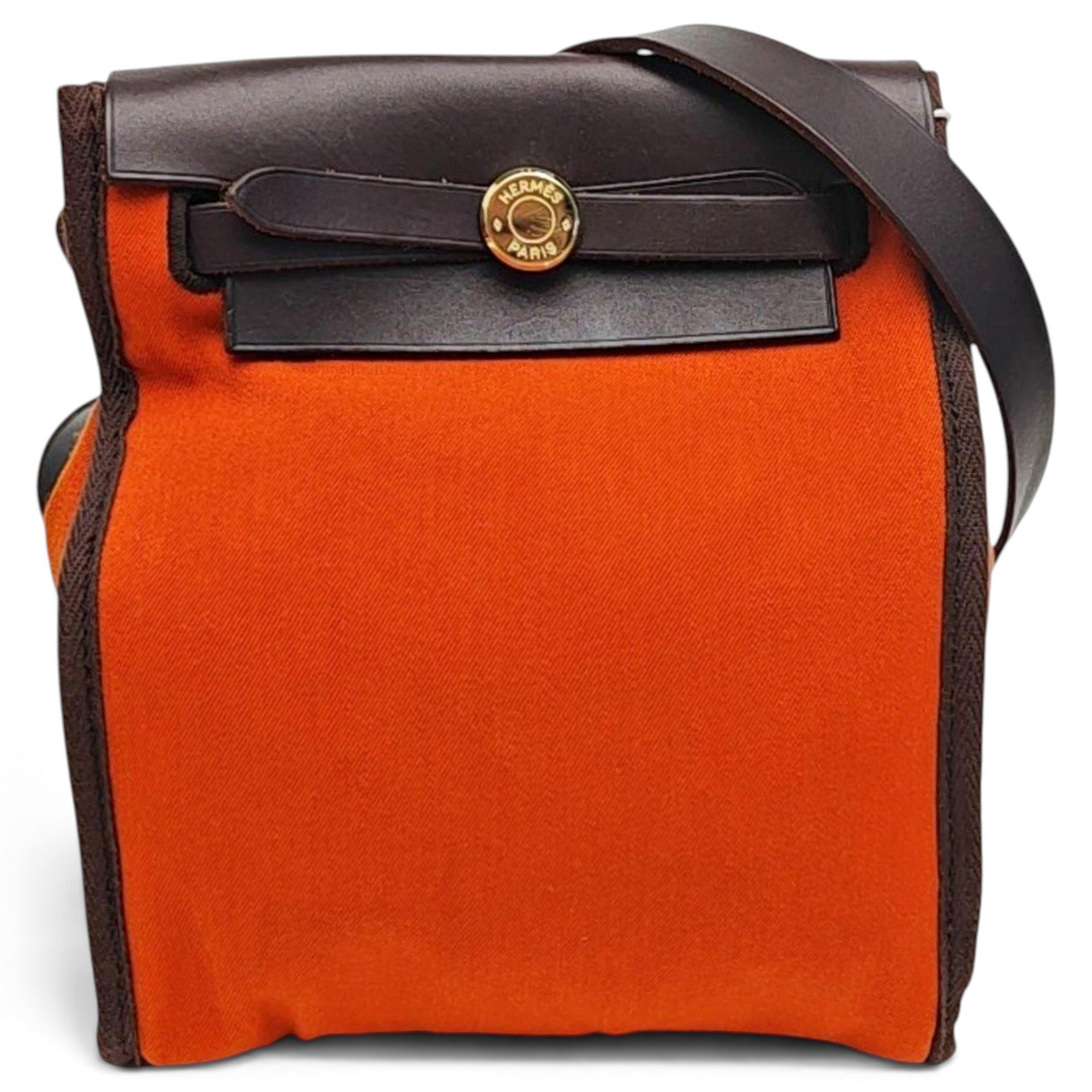 Hermes Herbag Handbag Orange