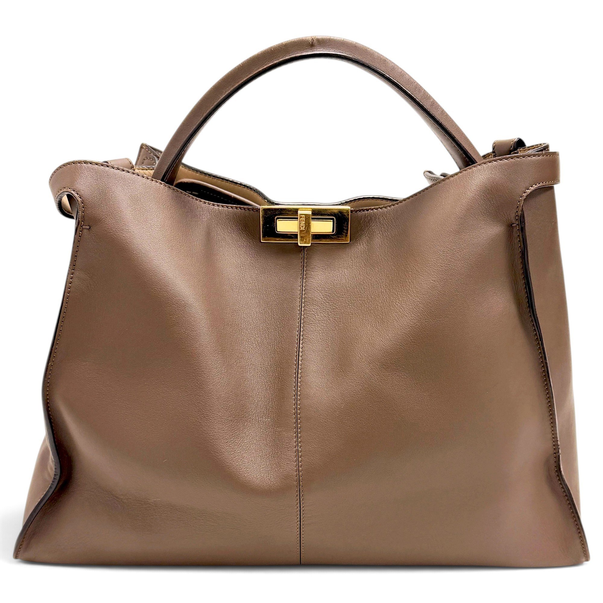 Peekaboo leather handbag