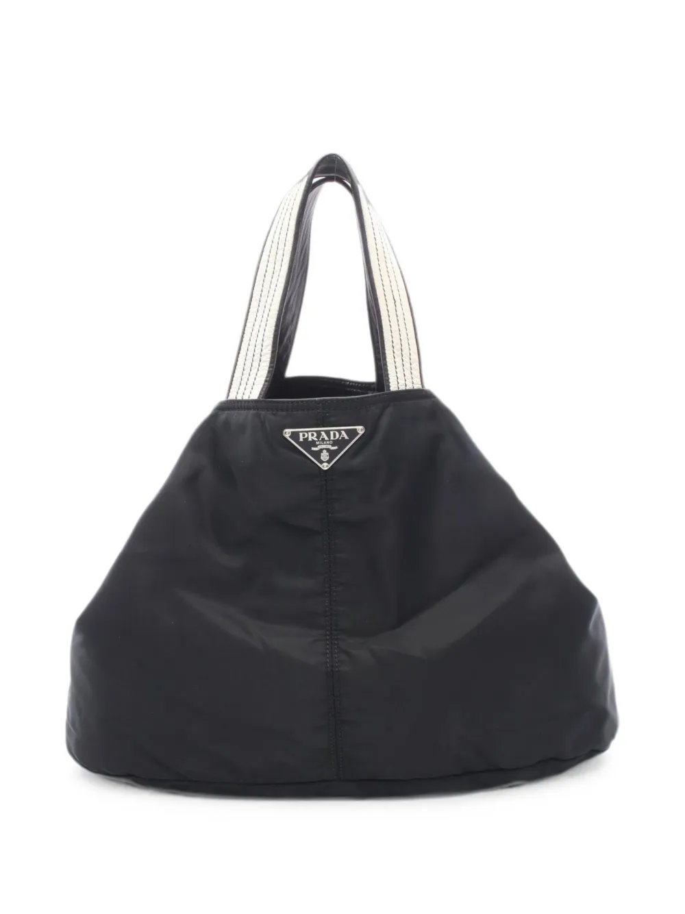 2000s triangle logo tote bag