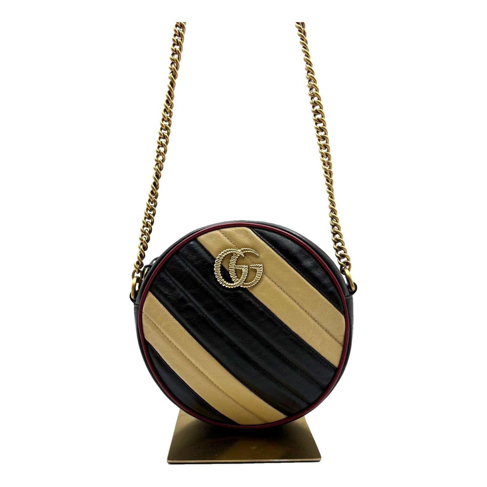 GG Marmont Round leather handbag