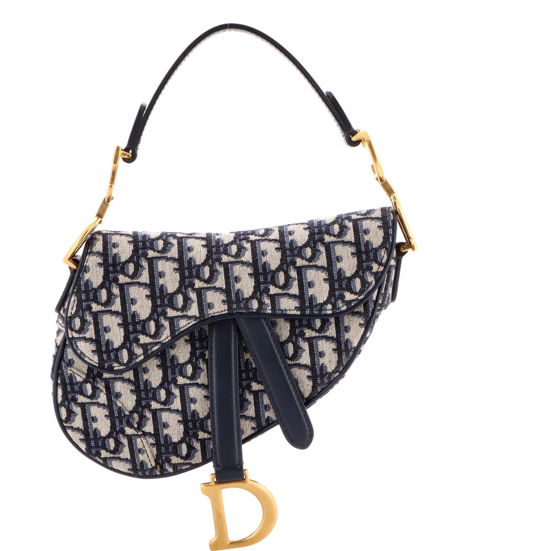 Dior Saddle Handbag Oblique Canvas Mini