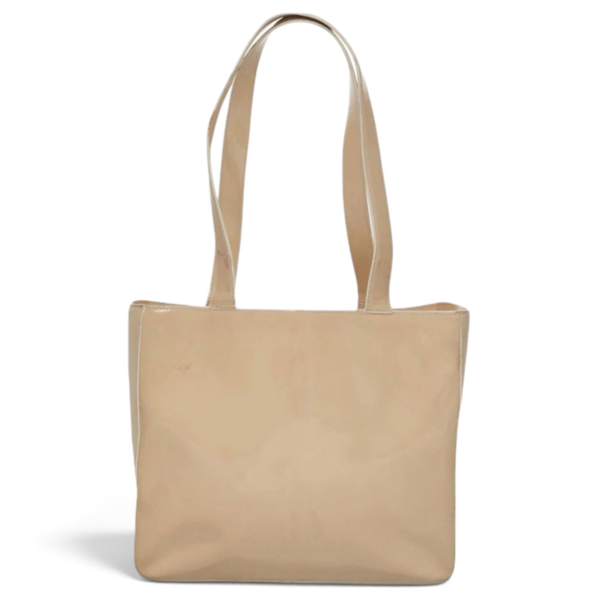 Patent leather tote