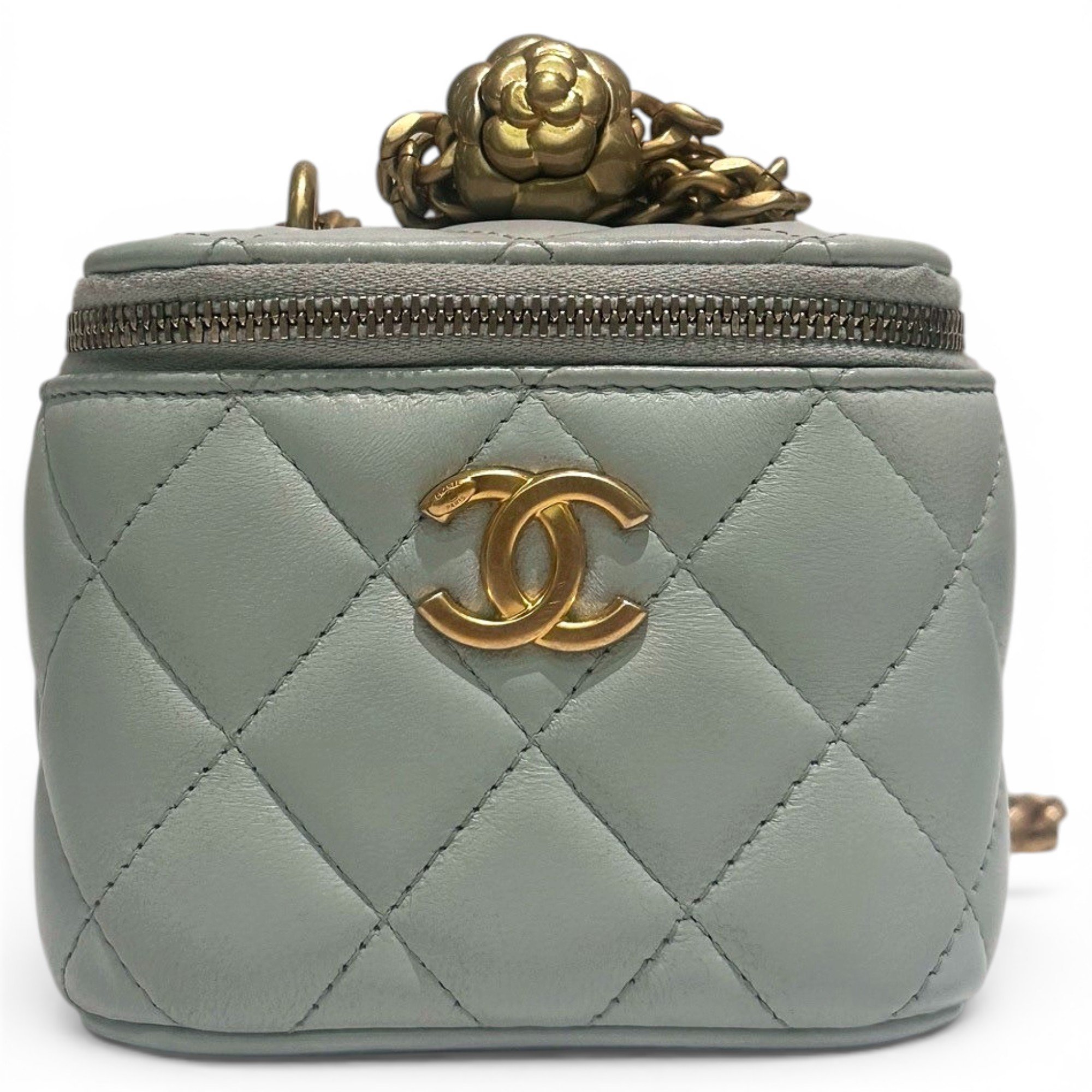 Trendy CC Vanity leather handbag