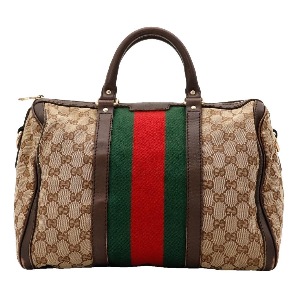 Boston leather bowling bag