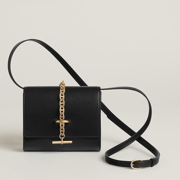 Noir Chaine d'Ancre to Go Wallet