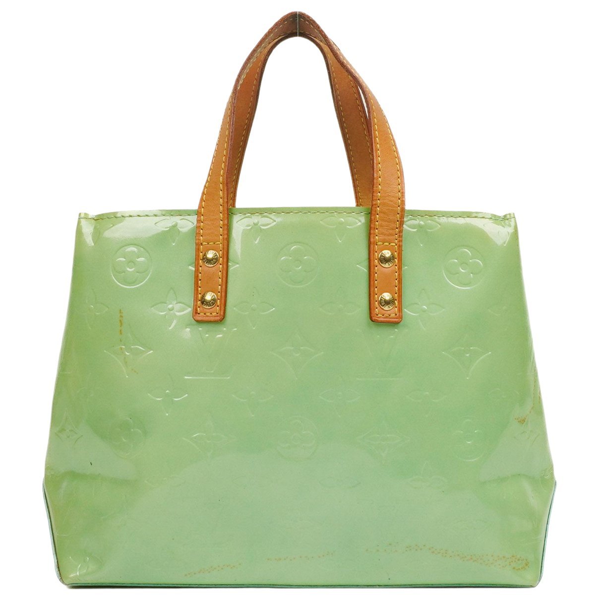 Reade patent leather handbag