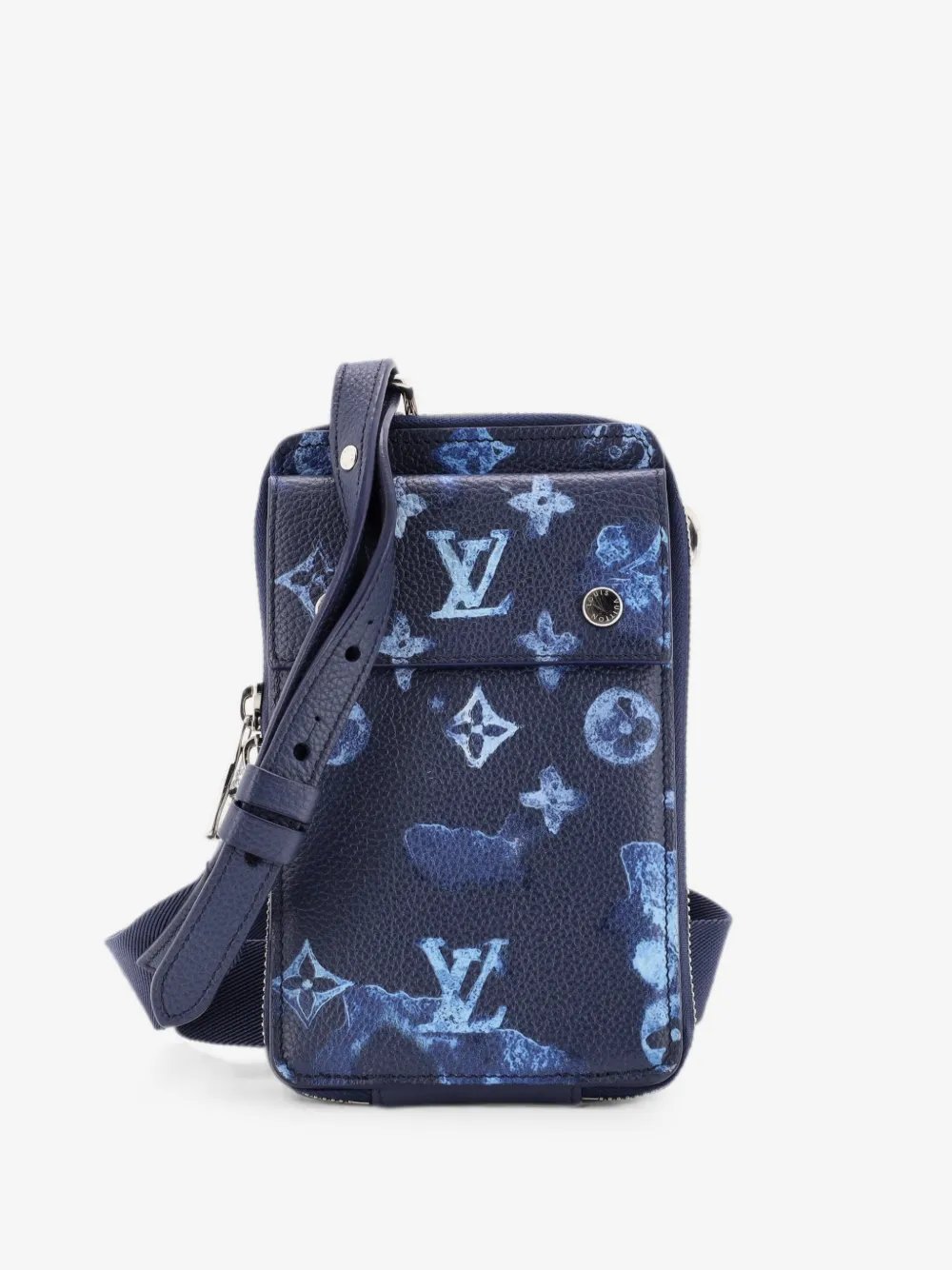Phone Pouch Limited Edition Monogram Ink Watercolor Leather crossbody bag