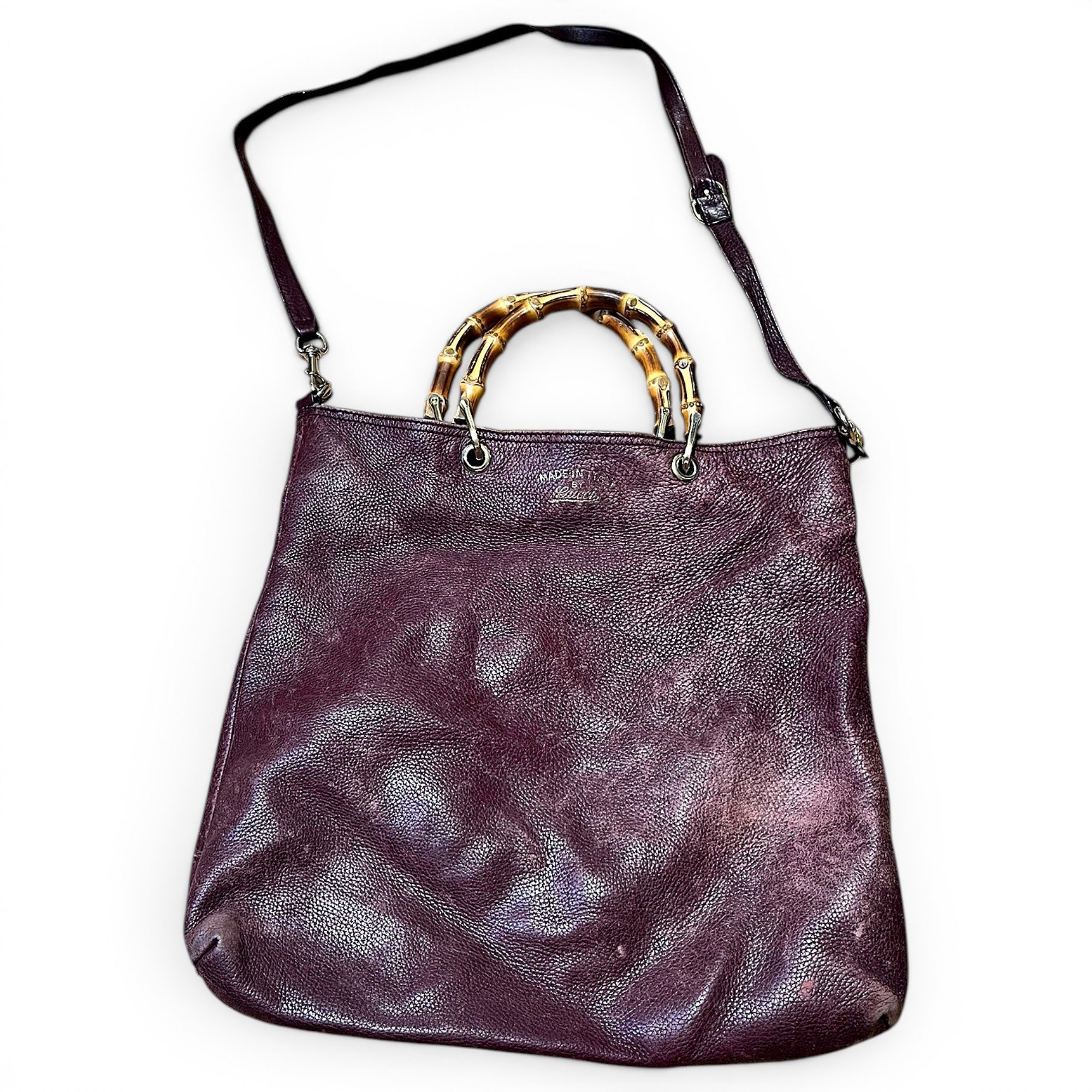 Bamboo leather tote