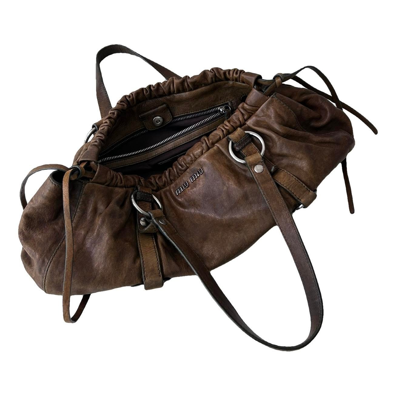 Leather handbag