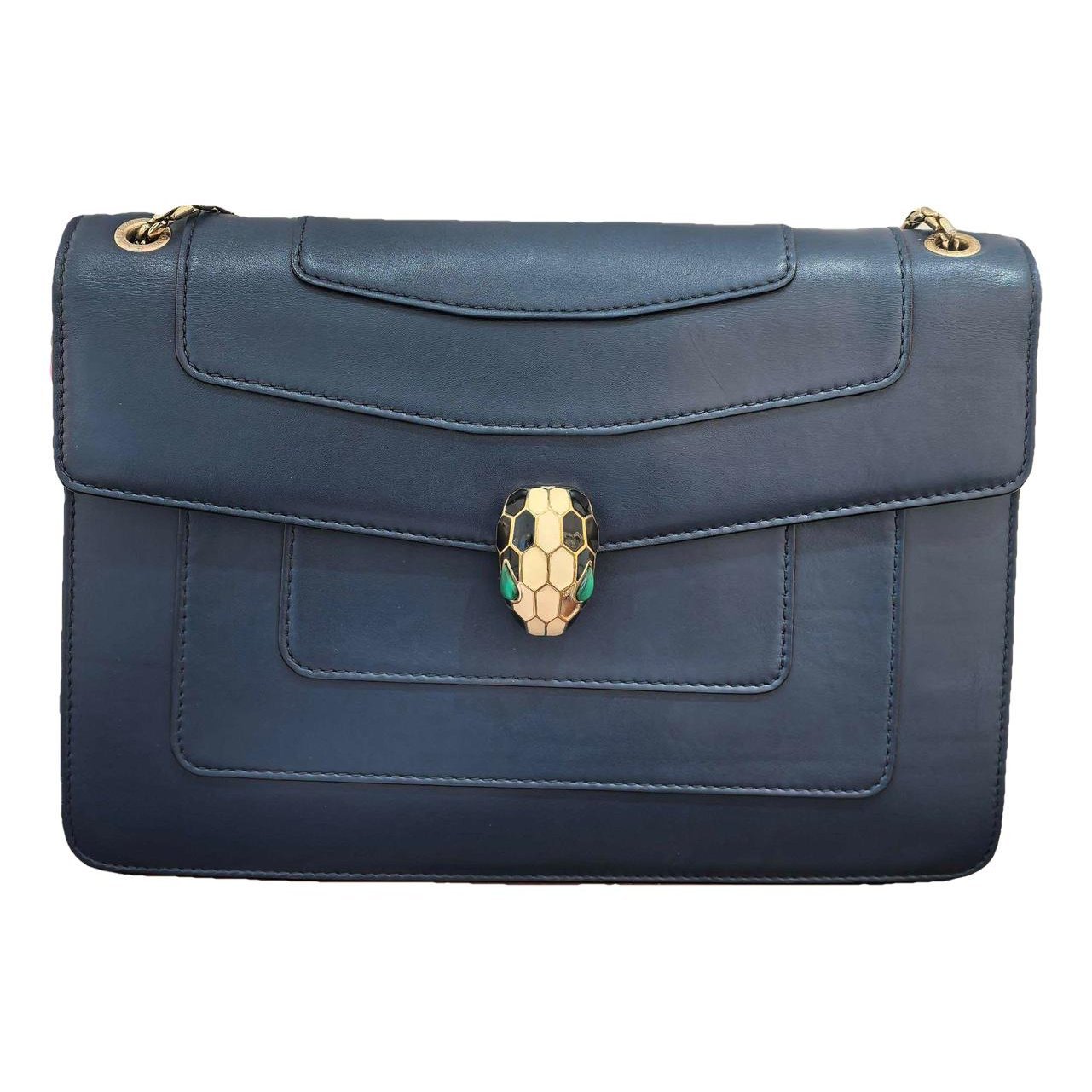 Serpenti leather handbag