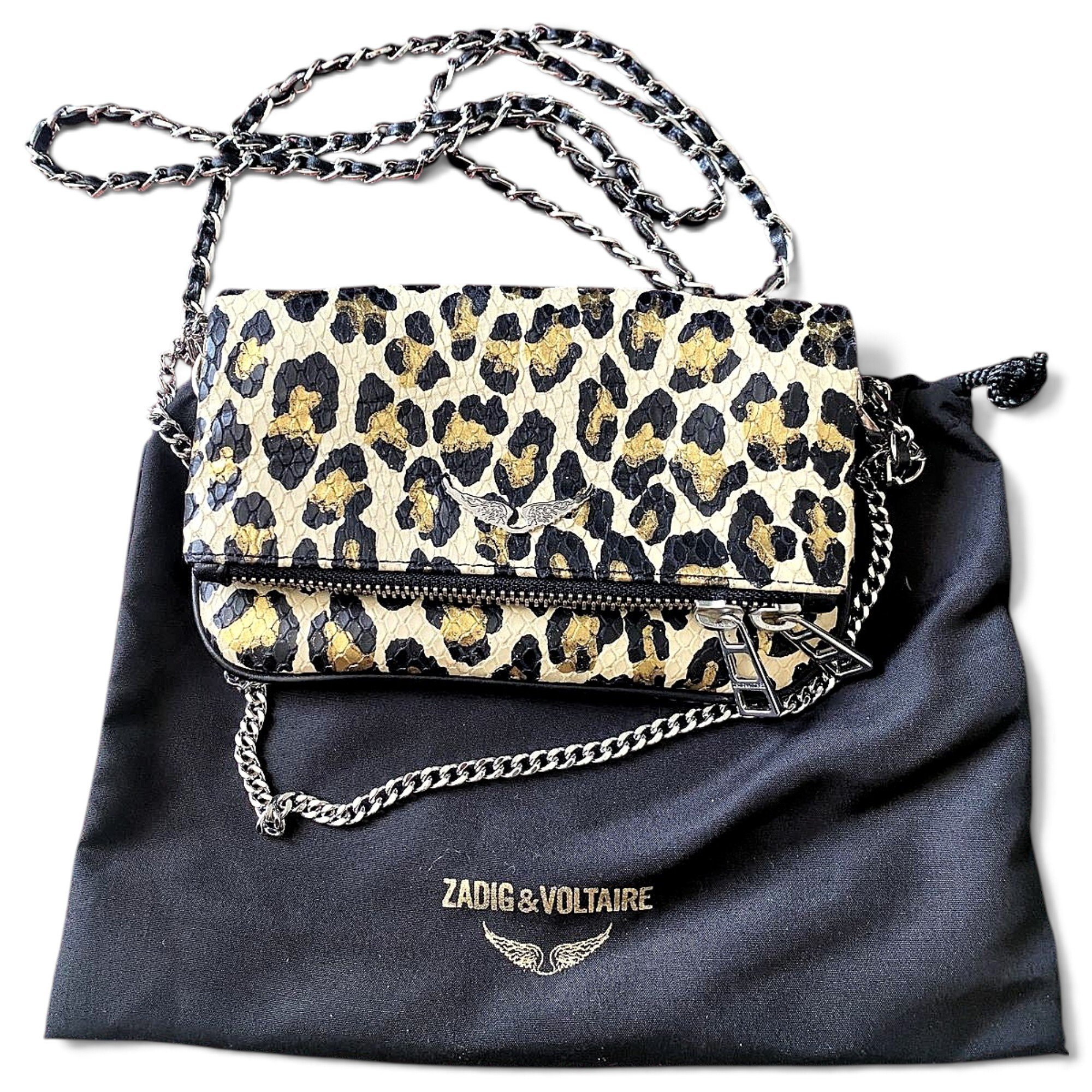Rock leather crossbody bag