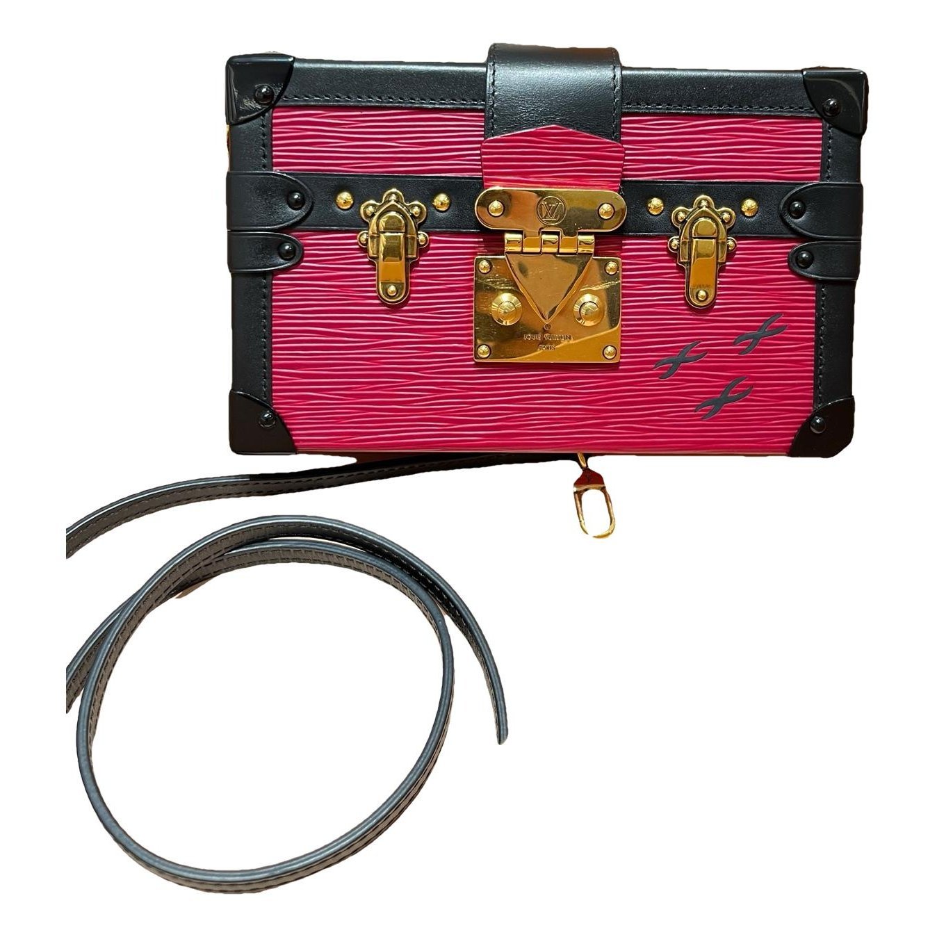 Petite Malle leather handbag