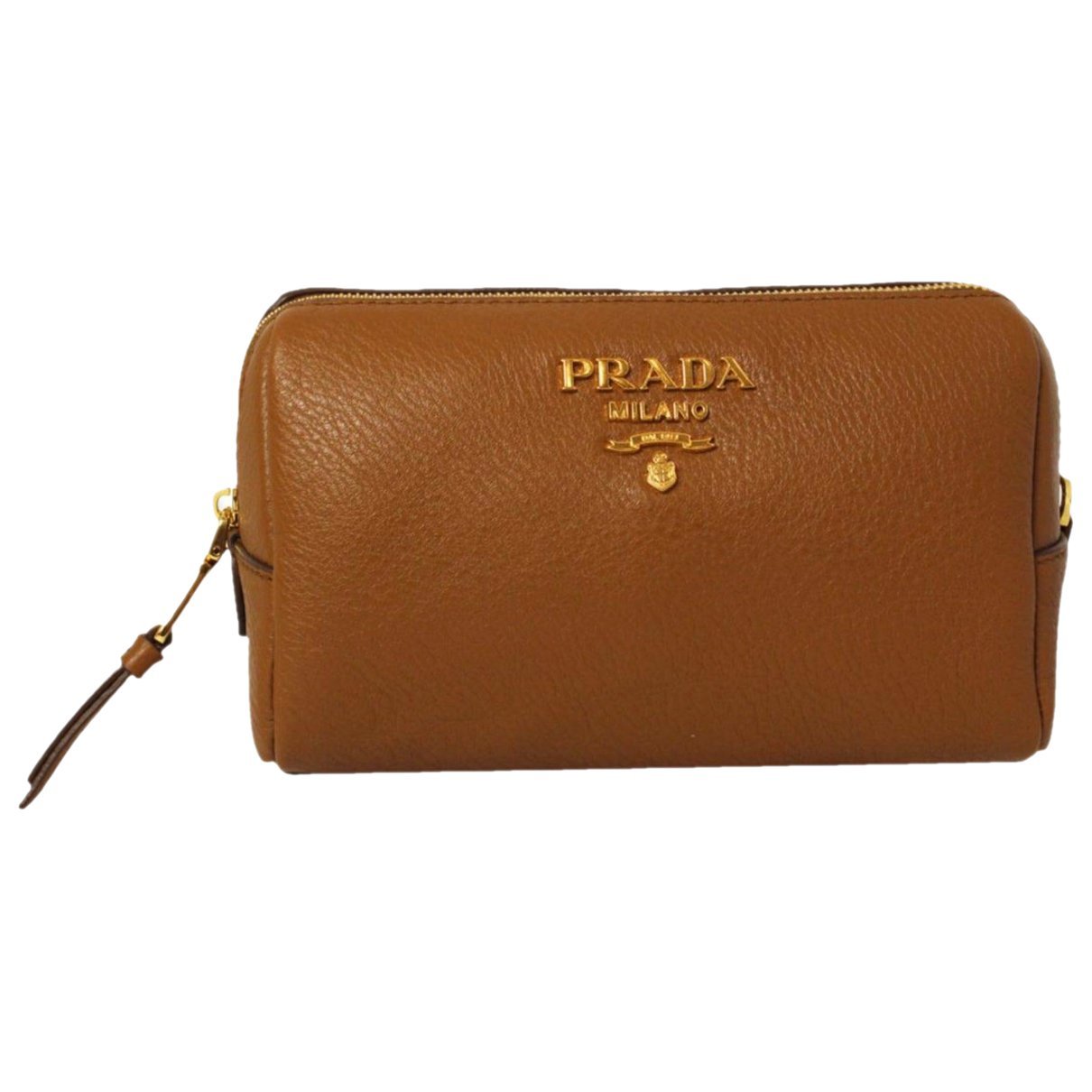 Leather clutch bag
