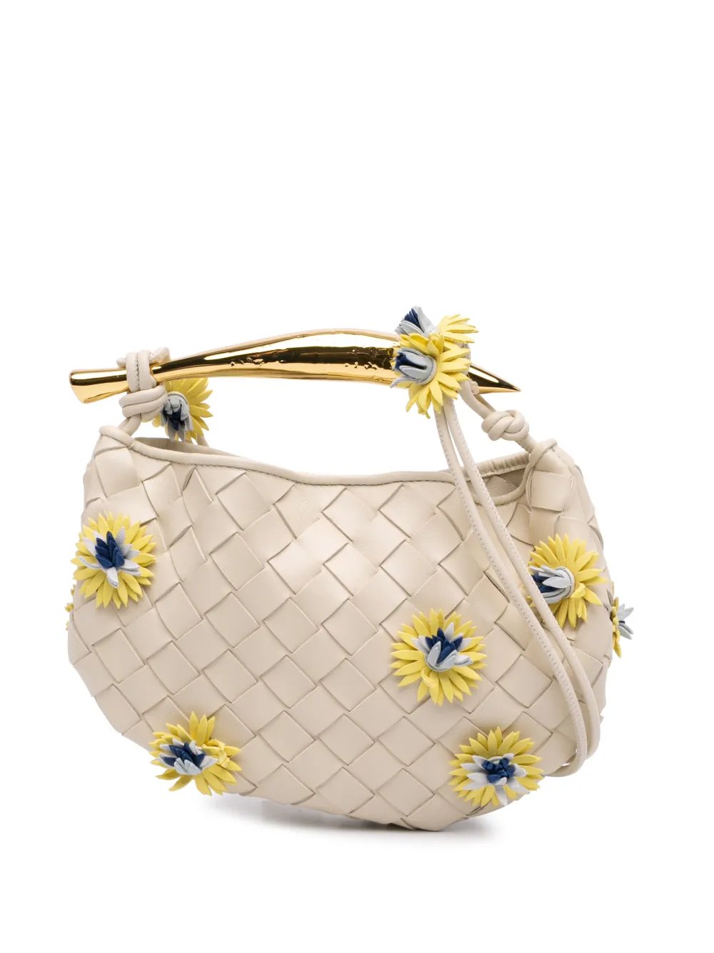 2012-2026 Baby Lambskin Intrecciato Floral Sardine satchel