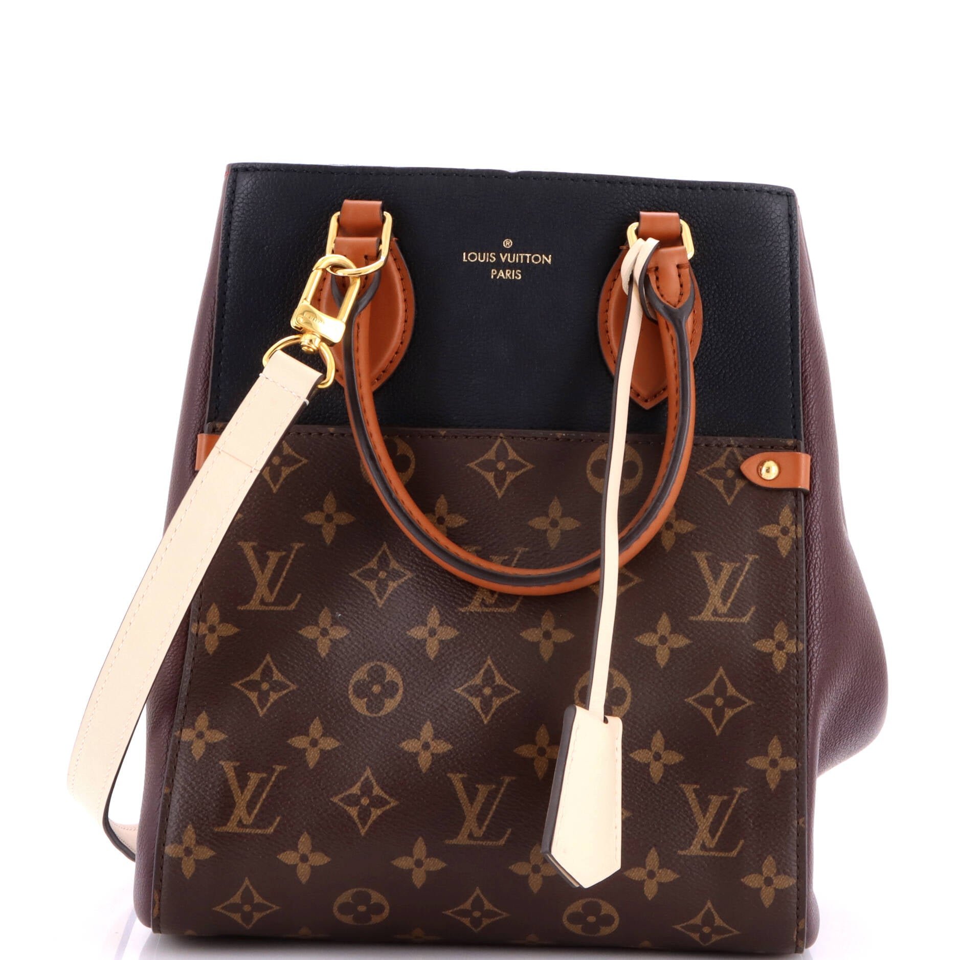 Fold Tote Monogram Canvas and Leather MM