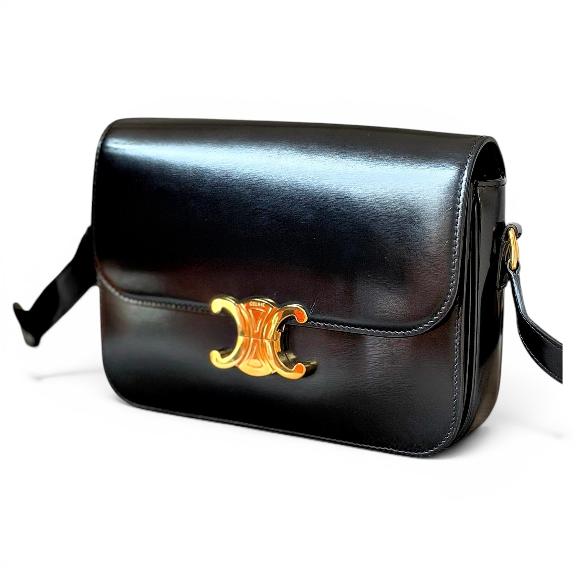 Triomphe leather handbag