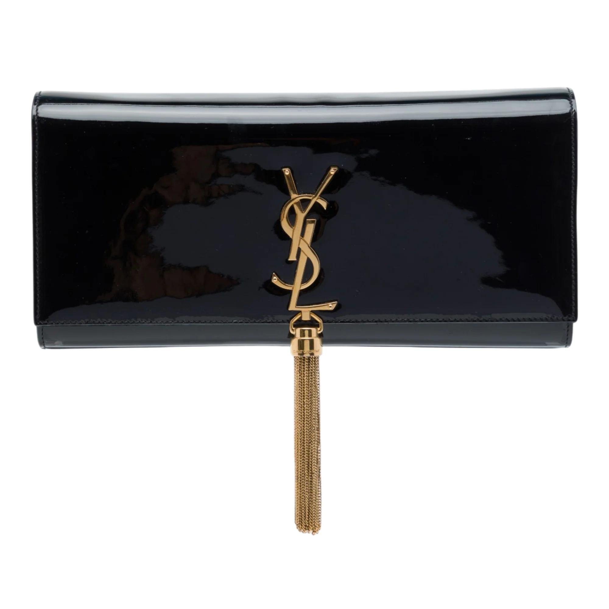 Cassandre leather clutch bag